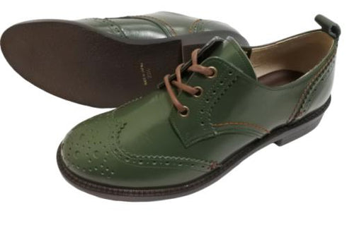 【TODAY'S 5528 ブルー】本革メダリオンウイングチップトラッドシューズ